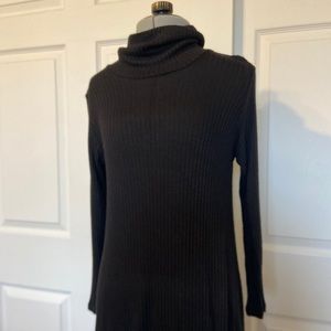 Long sleeve turtle neck swing dress